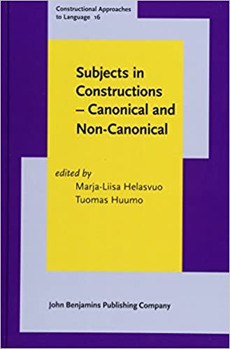 Subjects in Constructions – Canonical and Non-Canonical - Orginal Pdf